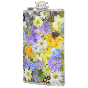 MULITCOLORED FLORAL HINTERGRUNDPATTER FLACHMANN