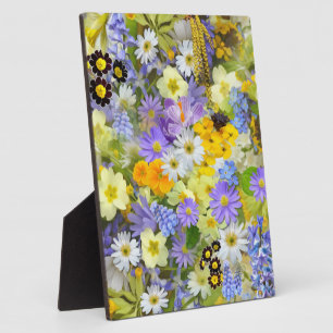 MULITCOLORED FLORAL HINTERGRUNDPATTER FOTOPLATTE