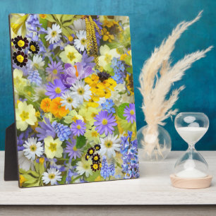 MULITCOLORED FLORAL HINTERGRUNDPATTER FOTOPLATTE