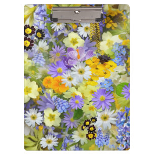 MULITCOLORED FLORAL HINTERGRUNDPATTER KLEMMBRETT