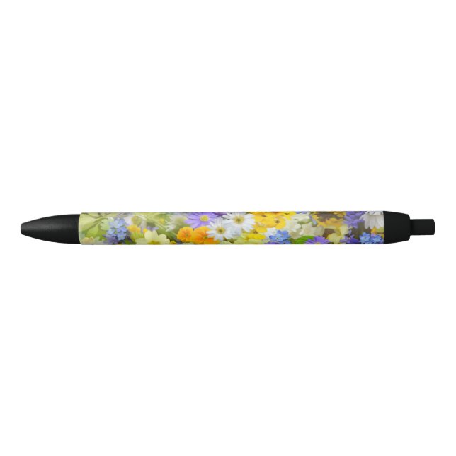 MULITCOLORED FLORAL HINTERGRUNDPATTER KUGELSCHREIBER (Vorderseite)