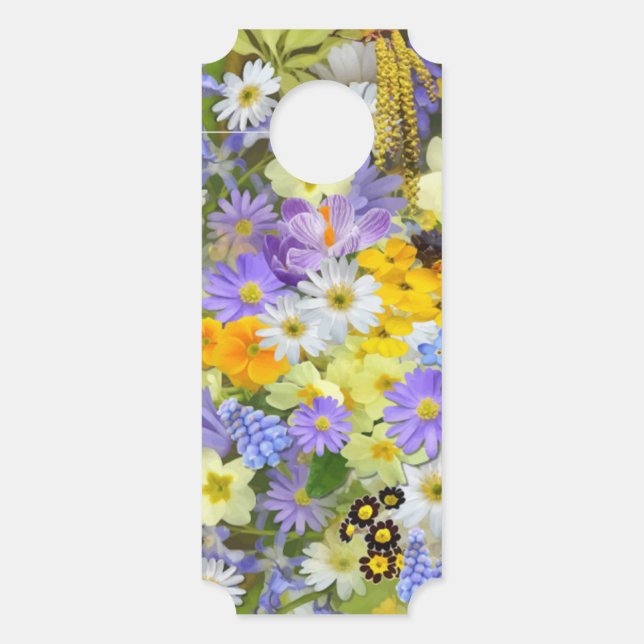 MULITCOLORED FLORAL HINTERGRUNDPATTER TÜRANHÄNGER (Vorderseite)