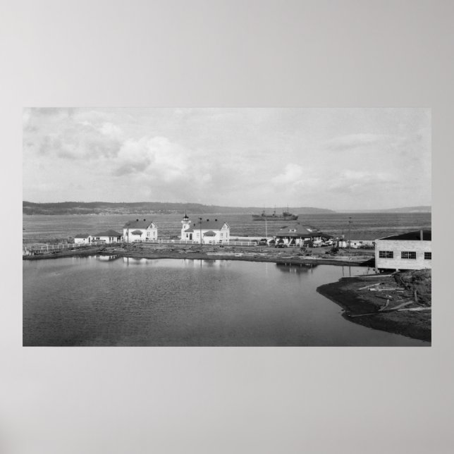 Mulkilteo, WA - Leuchtturmbild Poster (Vorne)