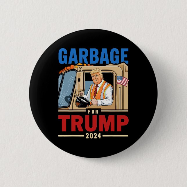 Müll bei der Wahl Trumps 2024 war erwiesen als Gar Button (Vorderseite)