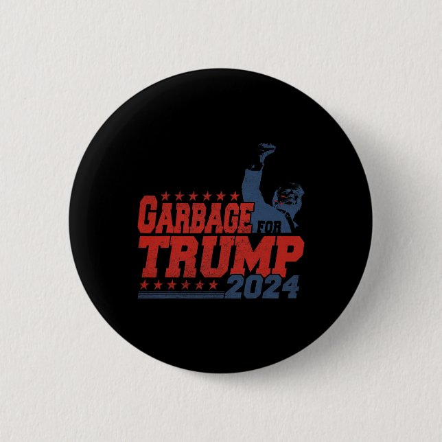 Müll für Trump 2024 Button (Vorderseite)