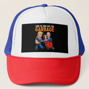 Müll für Trump 2024 Funny Time, Garb zu entfernen Truckerkappe