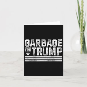 Müll für Trump 2024 Mülleimer Trump Vintager Müll Karte
