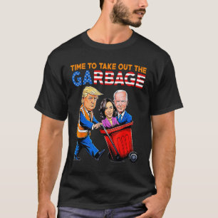 Müll für Trump 2024 Shirt Zeit, um auszusteigen