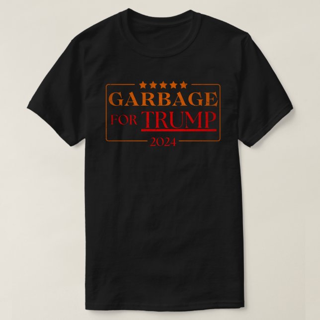 Müll für Trump 2024 T-Shirt (Design vorne)