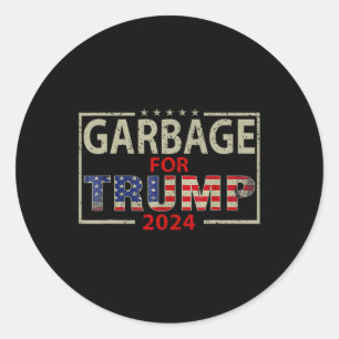 Müll für Trump 2024 T-Shirts Trump Unterstützer 20 Runder Aufkleber