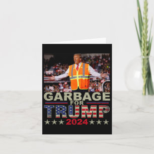 Müll für Trump 2024-T-Shirts - Trump-Unterstützer  Karte