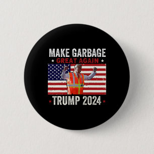 Müll für Trump macht amerikanischen Müll zu einem  Button