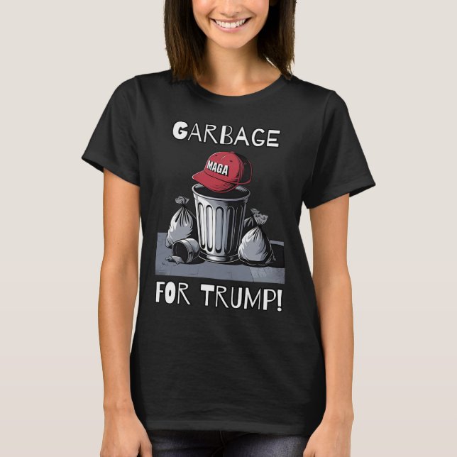 Müll für Trump Mega-Hutabfall kann T-Shirt (Vorderseite)