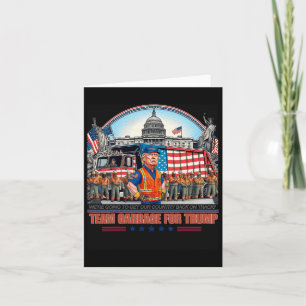 Müll für Trump Team Grabge Abstimmung Trump Funny Karte