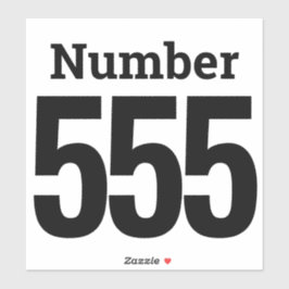 Müll kann Mülltonnen mit bis zu drei Ziffern verwe Aufkleber