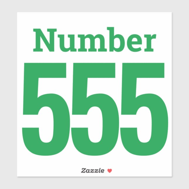 Müll kann Mülltonnen mit bis zu drei Ziffern verwe Aufkleber (Blatt)