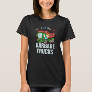 Müll Lächelnde LKW Junge Liebe Recycelnd Day Dustc T-Shirt