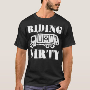 Müll Lächelnde LKW Schmutzige Dosen Recycelnd Tag T-Shirt