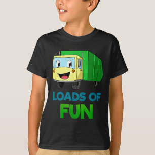 Müll Lächelnder LKW Haufen Spaß Recycling-Tag D T-Shirt