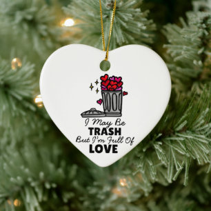 Müll Liebe Süße Lustige Valentinstag-Attribute Keramik Ornament