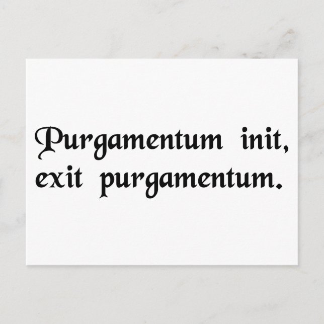 Müll rein, Müll raus. Postkarte (Vorderseite)