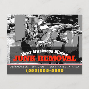 Müllabfuhr Schrottentsorgung 4x5 Custom-Marketing Flyer