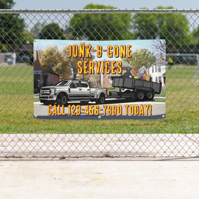 Müllabfuhr-Service-Werbung anpassen  Banner (Insitu)