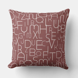 Mullberry Brick Alphabet Letter Animal Kissen
