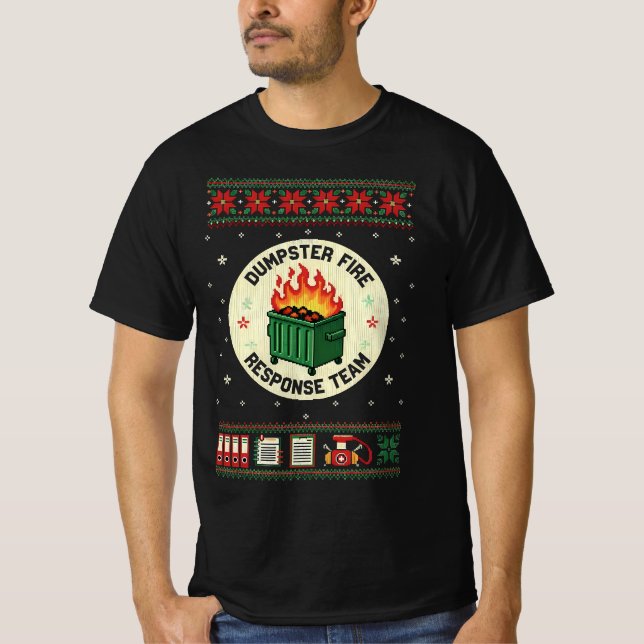 Müllcontainer-Feuer-Reaktionsteam – Chaos-Kontroll T-Shirt (Vorderseite)
