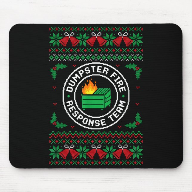Müllcontainer-Feuer-Reaktionsteam-Hässliches-Chris Mousepad (Vorne)