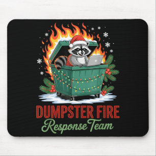 Müllcontainer-Feuer-Reaktionsteam-Leiter Weihnacht Mousepad