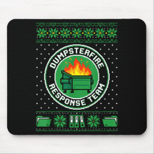 Müllcontainer-Feuer-Reaktionsteam Lustiges Büro-Fe Mousepad