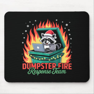 Müllcontainer-Feuer-Reaktionsteam Waschbär  Mousepad