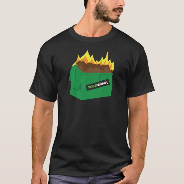 Müllcontainer-Feuer-T - Shirt (Vorderseite)