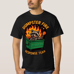 Müllcontainer-Feuerwehr-Team   Waschbär-Müll-Panda T-Shirt