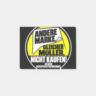 Müller nicht kaufen post-it klebezettel