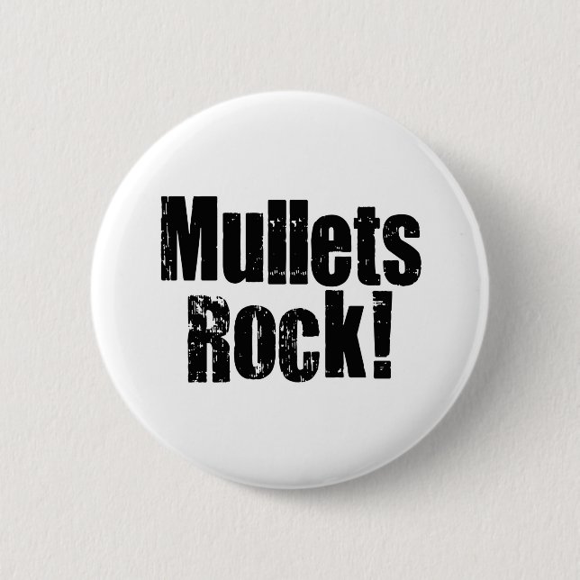 Mullets-Regel Button (Vorderseite)