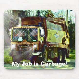 Müllhalde für Lkw-Fahrer Mousepad