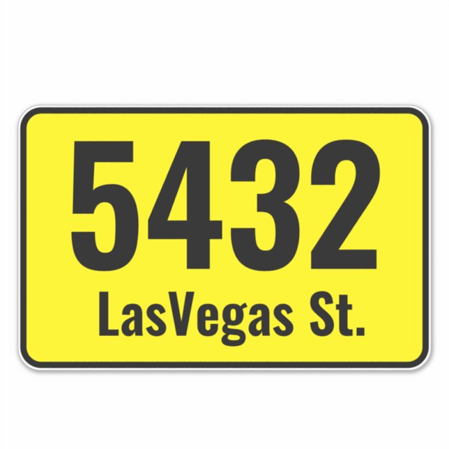 Müllhalde kann - benutzerdefinierte Bin-Adressennu Aufkleber (Vorderseite)