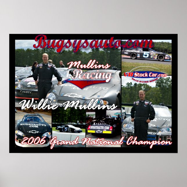 Mulling Racing Collage Poster (Vorne)