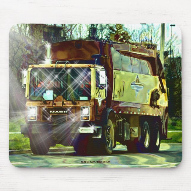 Müllkippe für Lkw-Fahrer Mousepad (Vorne)