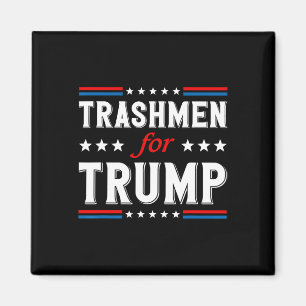 Müllmänner für Trump 2025 Lustiges Wahlkampf-T-Shi Magnet
