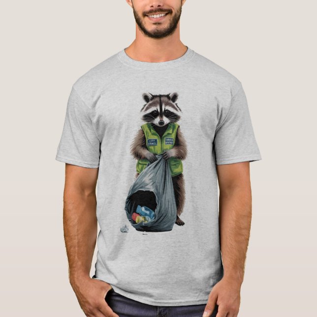 Müllpanda - undurchsichtig T-Shirt (Vorderseite)