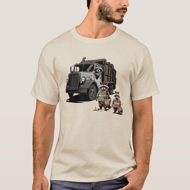 Müllpandas: Dumpster Truck Trio T - Shirt (Vorderseite)