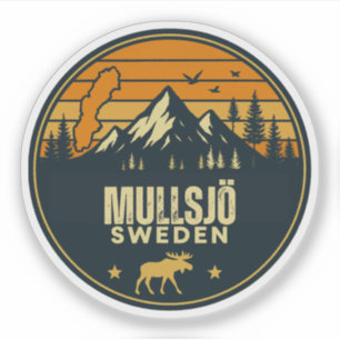 Mullsjö, Schweden Sverige Aufkleber