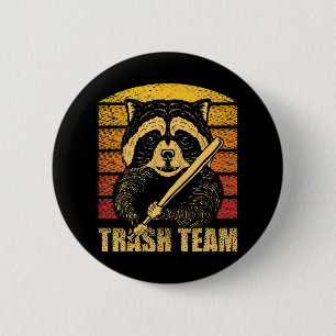 Müllteam Pandas Raccoon Animal Garbage Gang Button