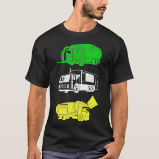 Mülltransporter Mülltag T-Shirt städtische Abfallb