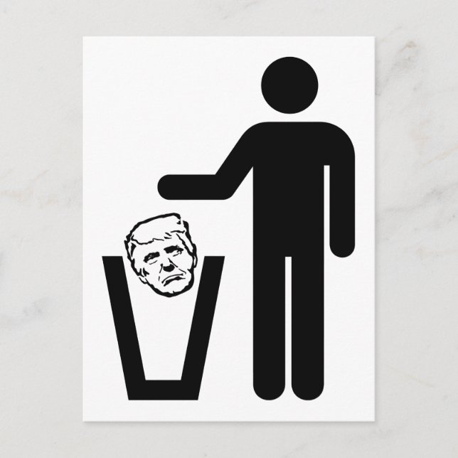 Mülltrump Postkarte (Vorderseite)