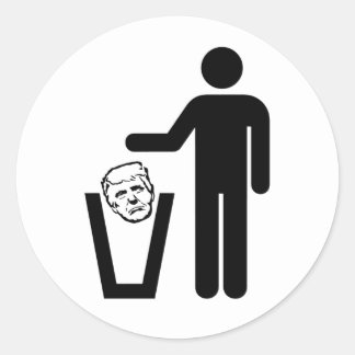 Mülltrump Runder Aufkleber
