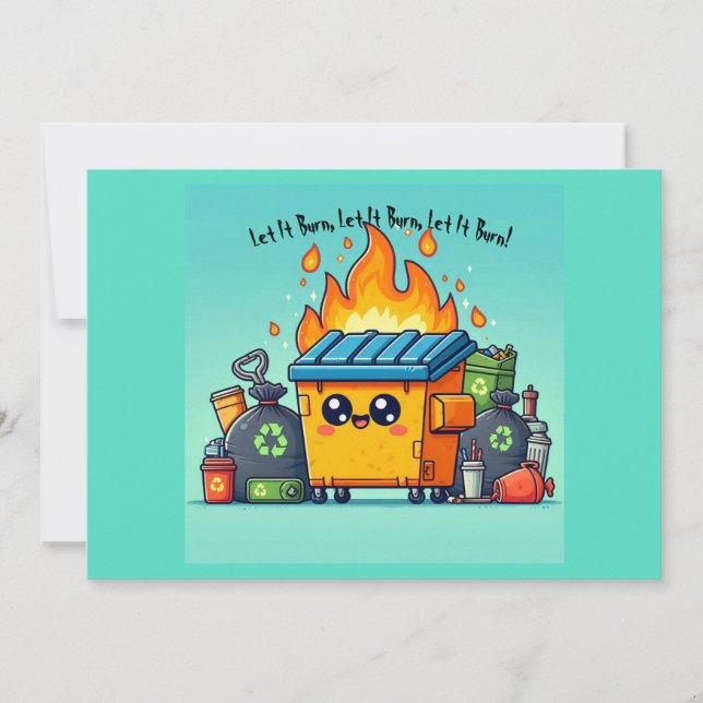 Müllverbrennungsanlage Feiertagskarte (Vorderseite)